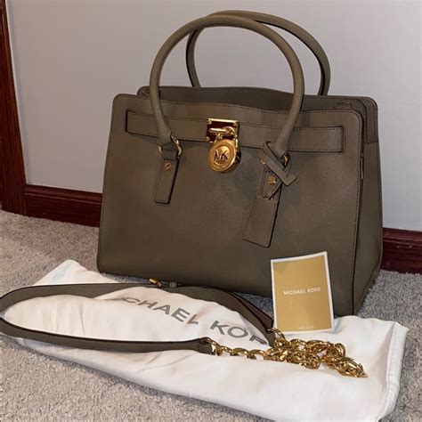 Micheal Kors Hamilton East West Satchel Dark Dune 